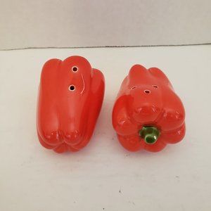 Rare Vintage Vandor Red Pepper Salt and Pepper Shakers